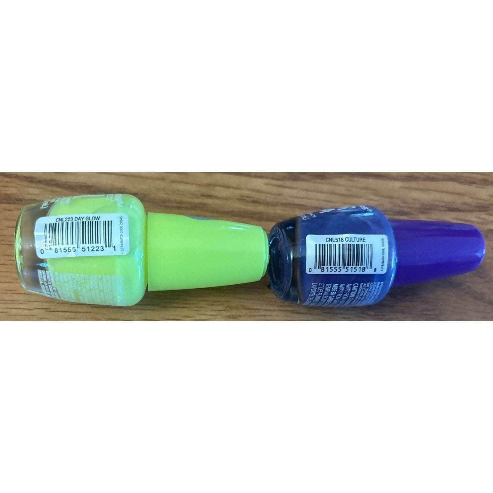 2PC LA Colors Nail Polish Color Craze Gel No UV DAY GLOW & Color Mania Culture