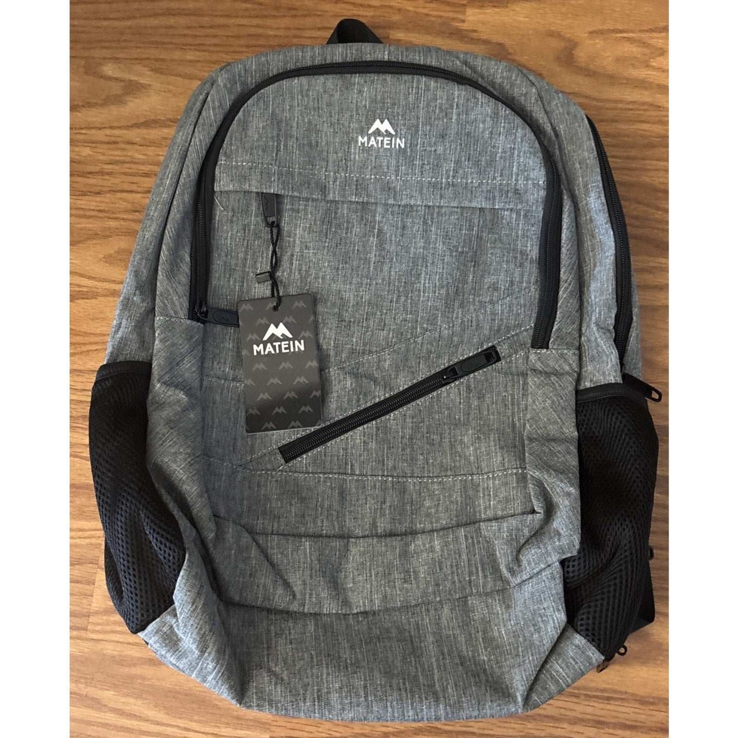 MATEIN 18.5 Inch Laptop TSA Approved Backpack, Extra Large Gray/Black w USB Port