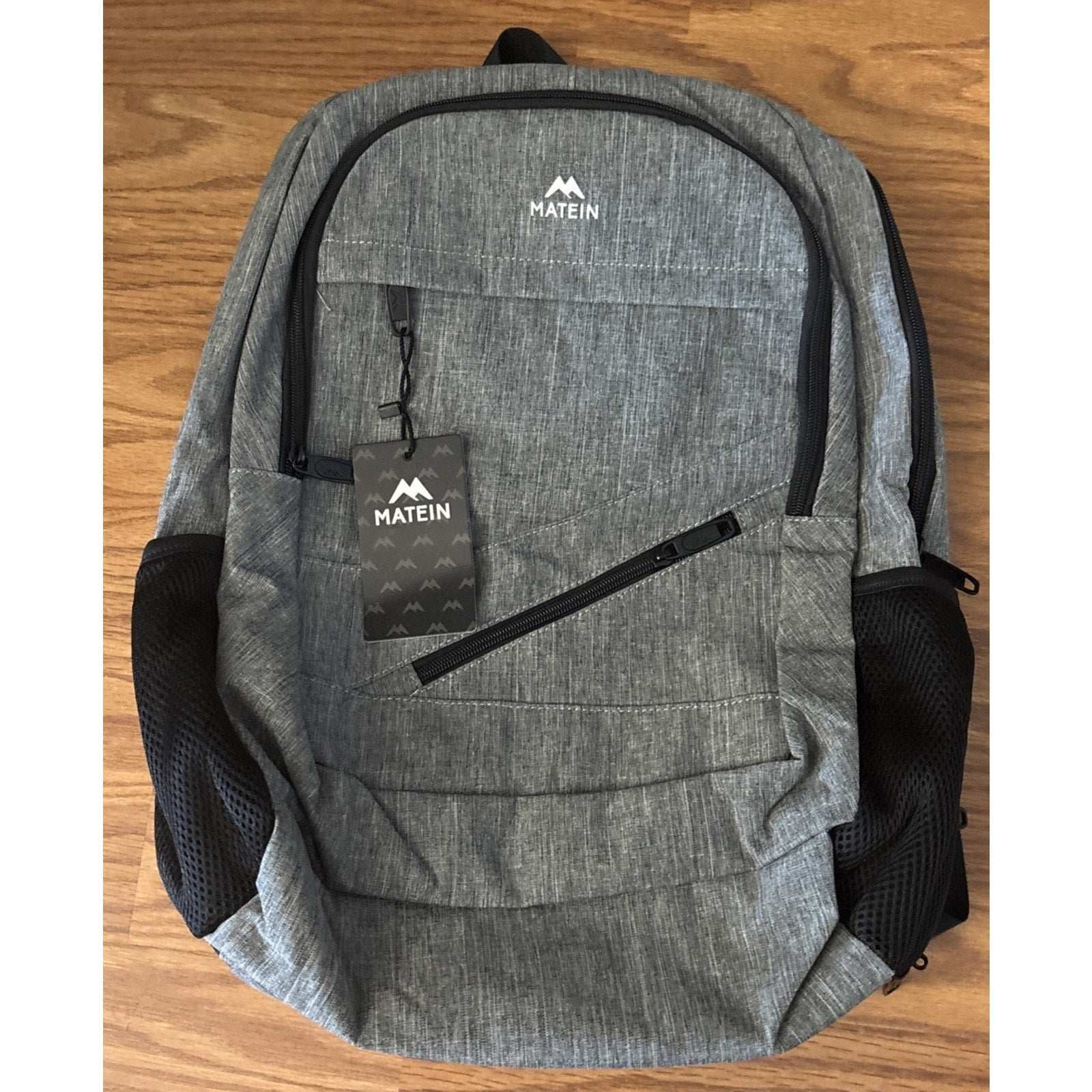 MATEIN 18.5 Inch Laptop TSA Approved Backpack, Extra Large Gray/Black w USB Port