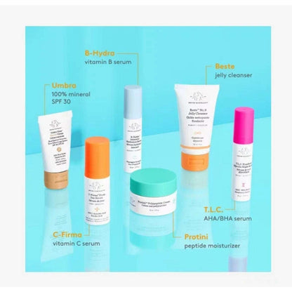 Drunk Elephant The Littles Travel 6Pc Skincare Kit +Bag NEW Exp. 07/01/2027