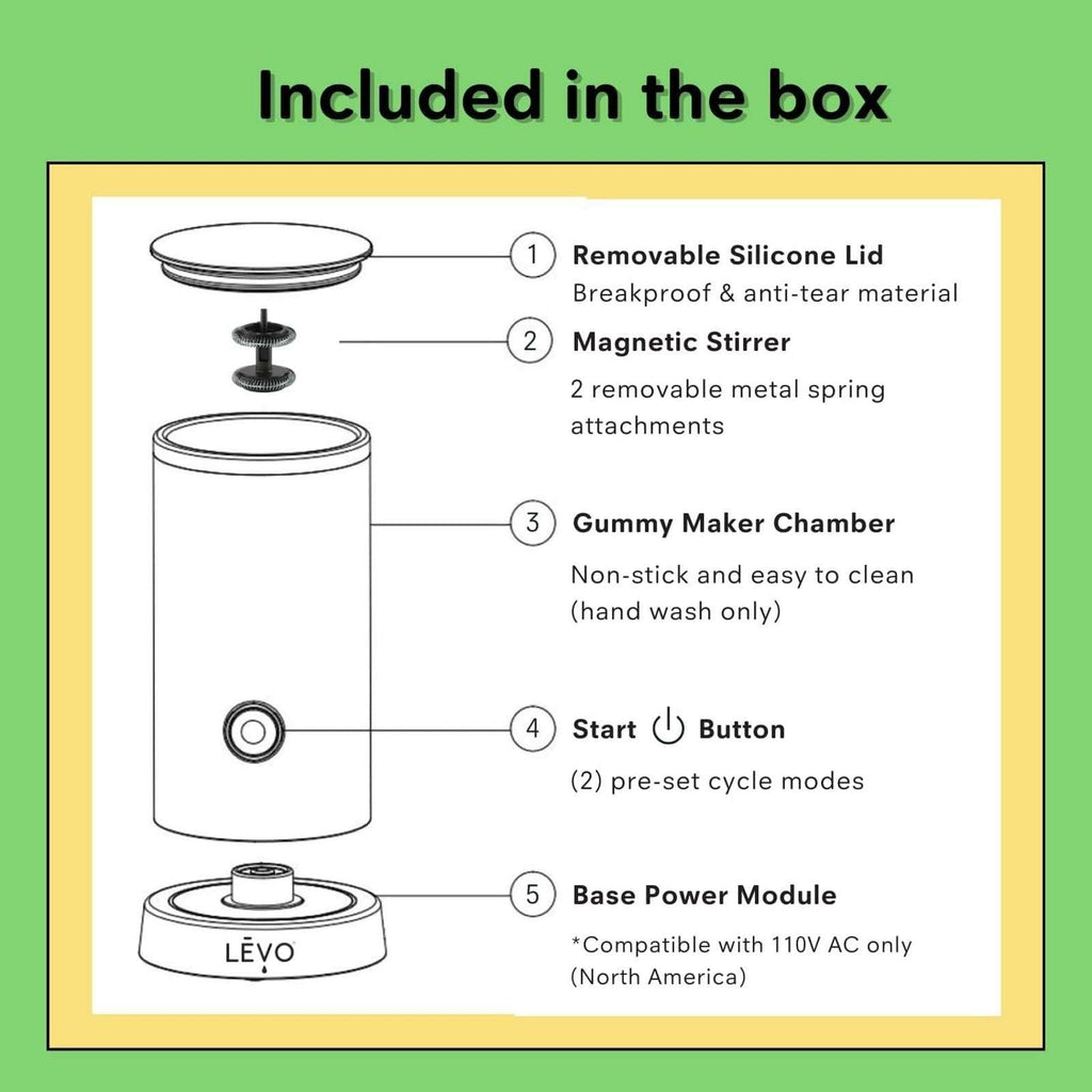 LEVO Gummy Candy Mixer Hands-Free DIY Infused Potent Edible Maker Machine