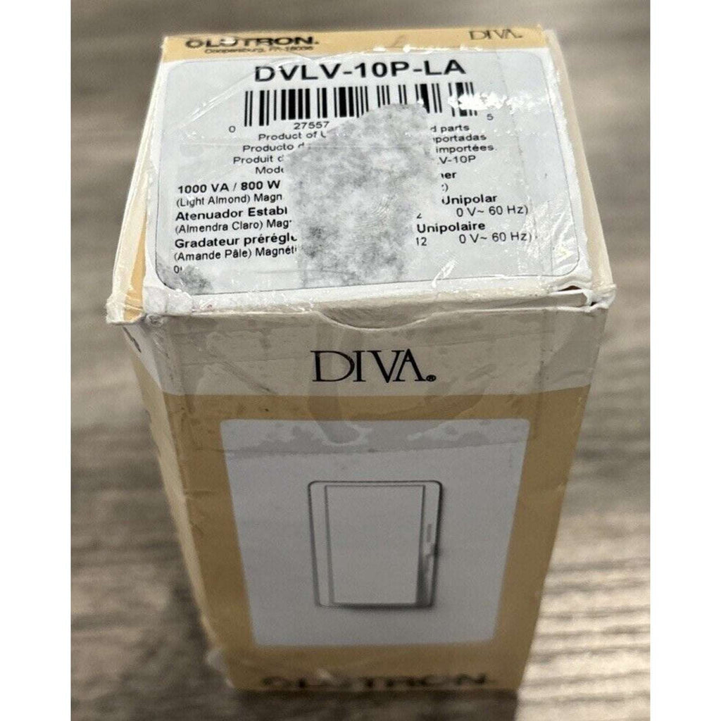 Lutron DVLV-10P-LA Diva 800W Single Pole Magnetic Low-Voltage Dimmer Switch Almo