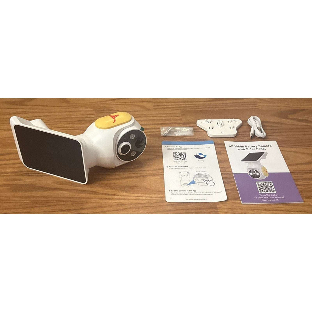 4G 1080p Security Camera Smart AI Human Detect Battery/Solar 2-Way Talk Pan/Tilt
