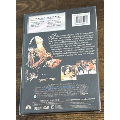 Franco Zeffirelli ROMEO & JULIET (1968) 2000 Widescreen DVD New & Sealed