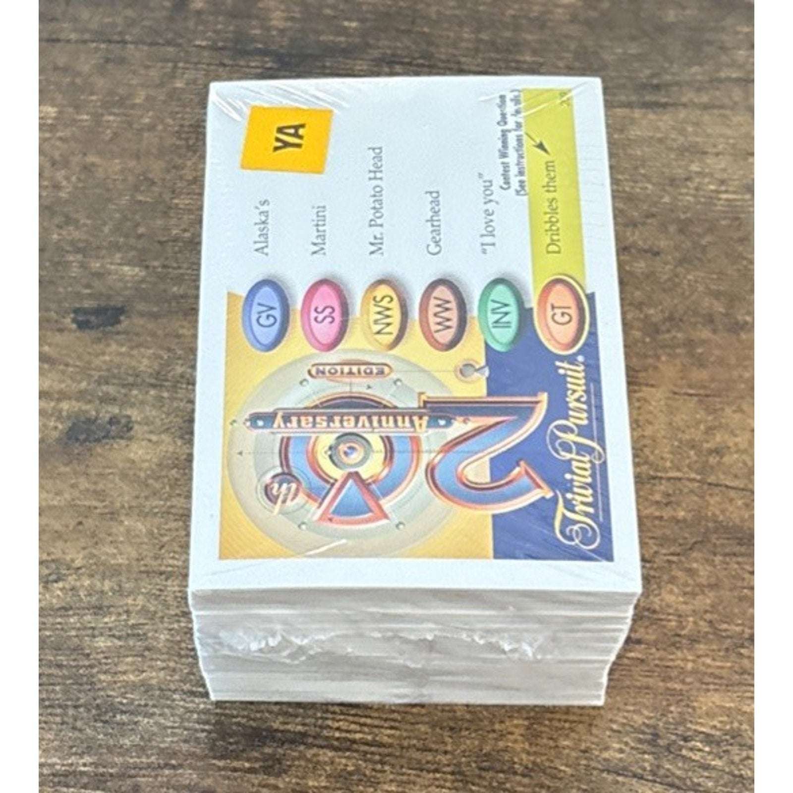 Trivial Pursuit 20th Anniversary Edition Deck of 200 YA Trivia Cards Sealed New