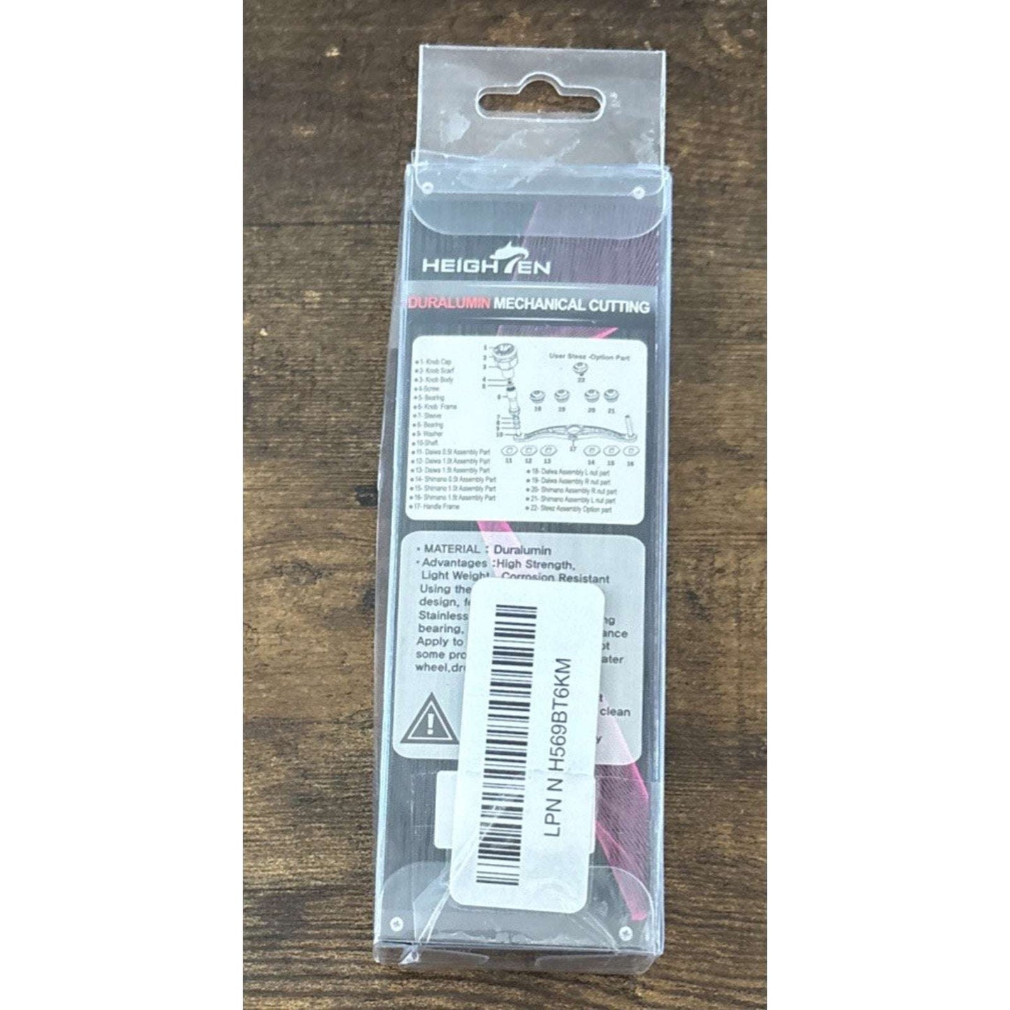 HEIGHTEN 110mm Fishing Carbon Reel Handle w/ TPE 24mm Knob for Shimano Daiwa Abu