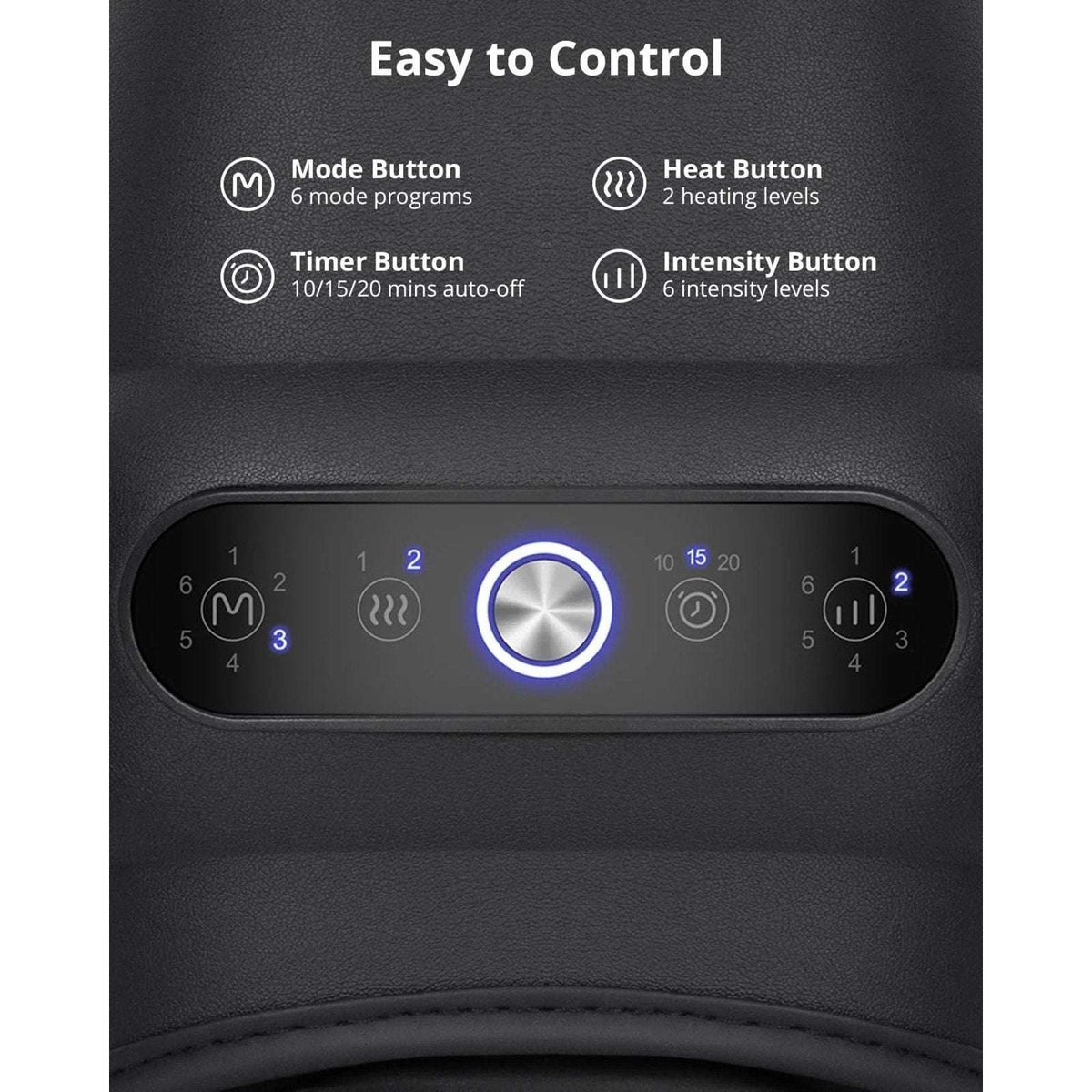 Medcursor Wireless Portable Hand Massager w/ Heat & Compression Rechargeable NEW