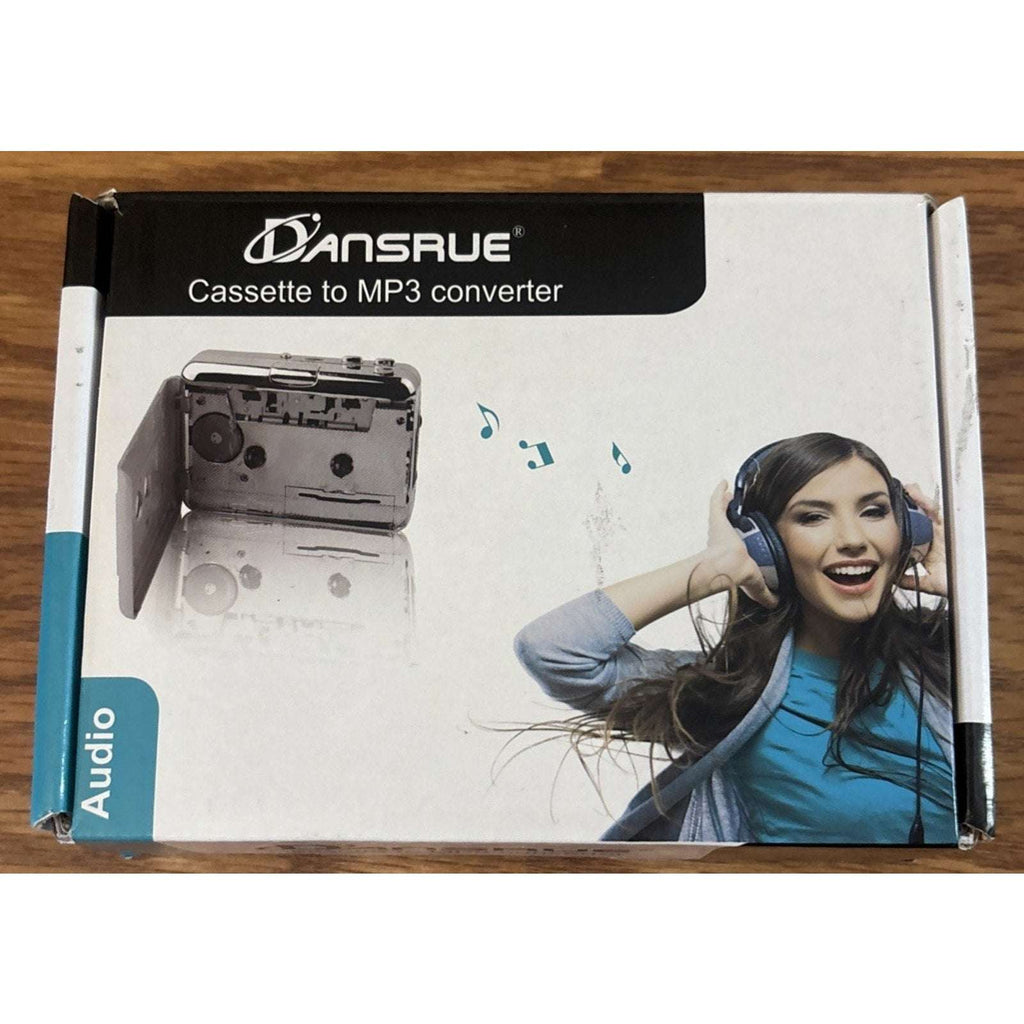 Dansrue USB Cassette Tape to MP3 Converter with Software CD and Headphones