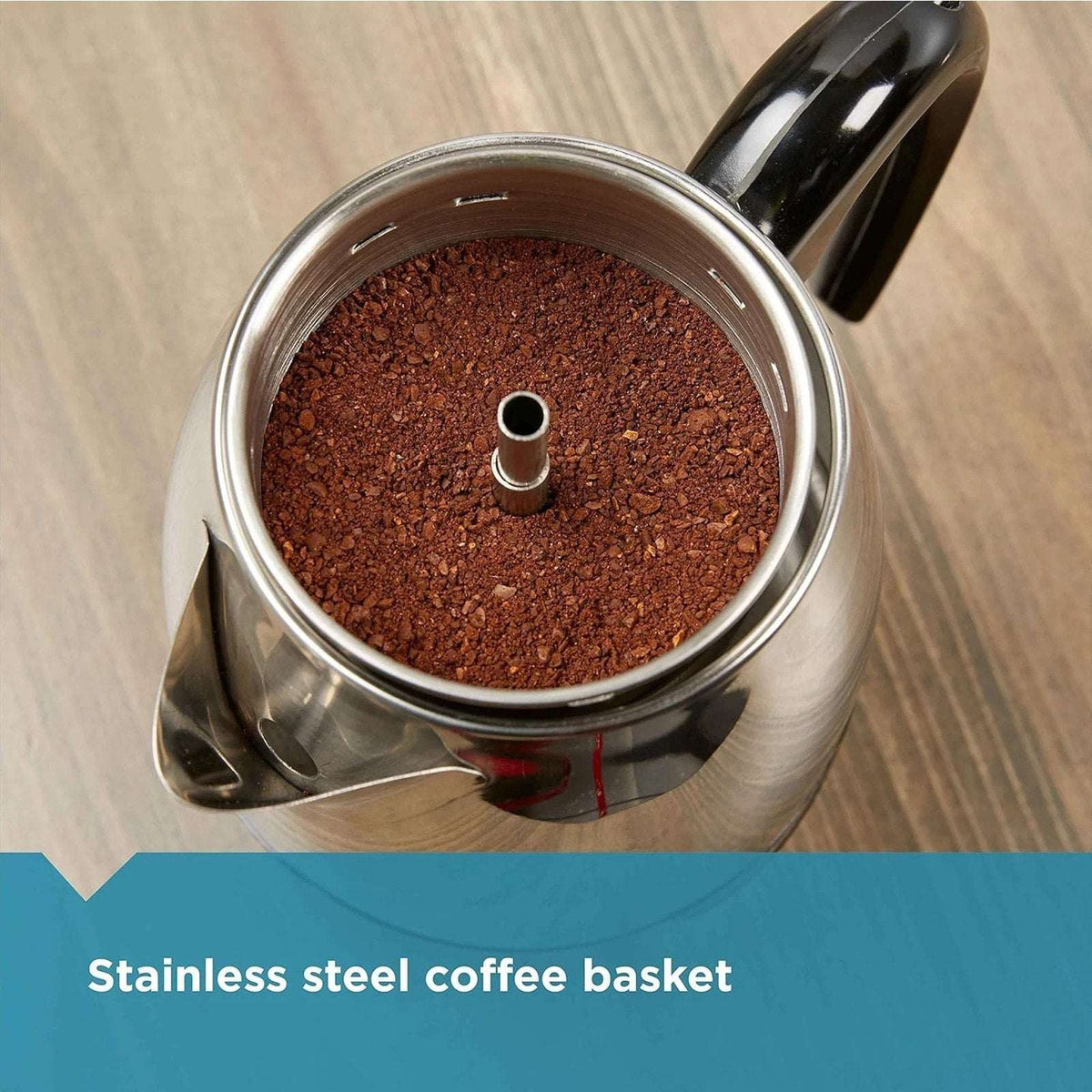 Farberware Electric Coffee Percolator FCP240 Stainless Steel Basket Automatic