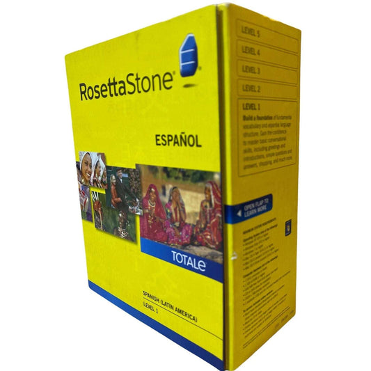 Rosetta Stone Spanish Espanol (Latin America) Level 1 Version 4 with Code SEALED