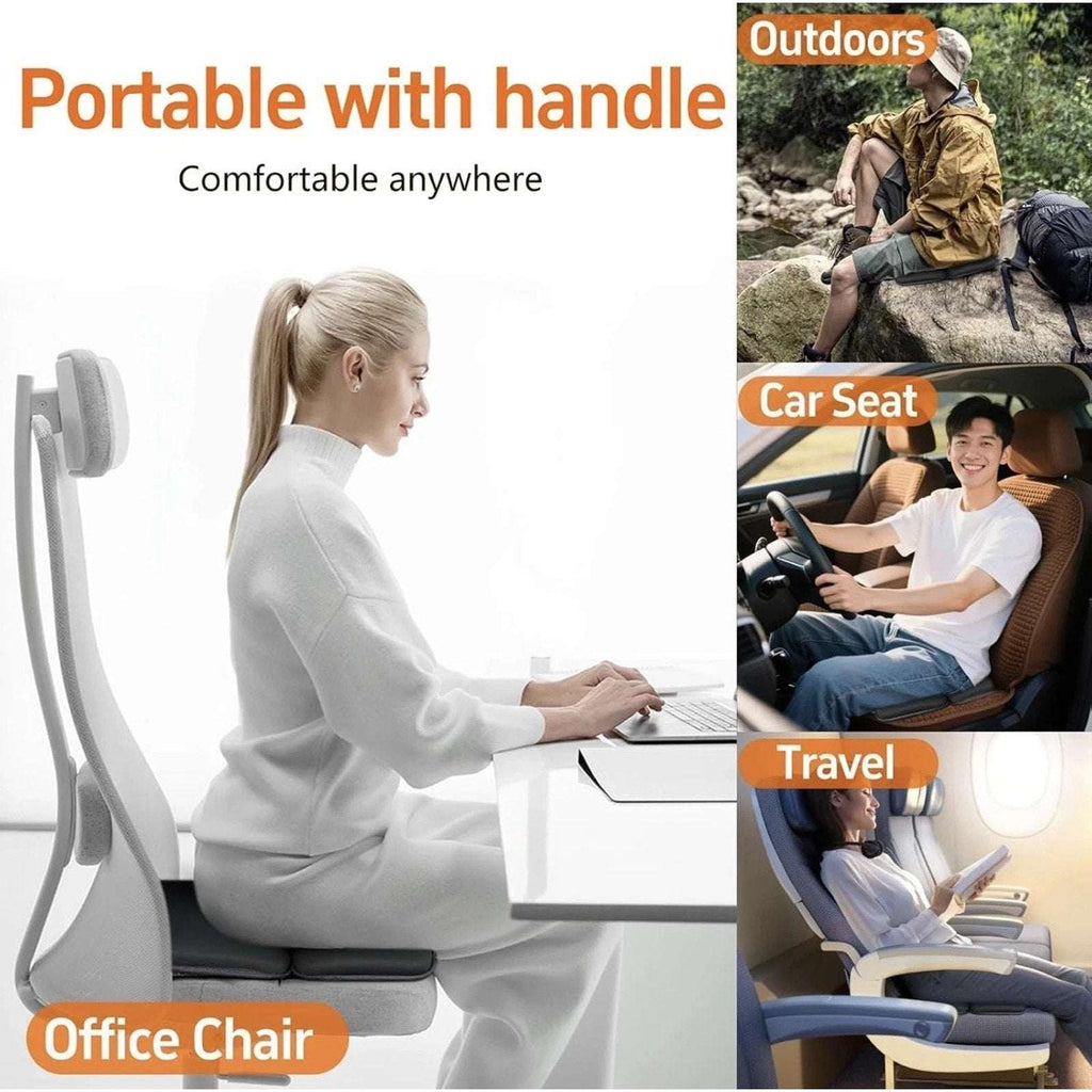 Sojoy iGelComfort 3 in 1 Foldable Gel Seat Cushion w/ Memory Foam 18.5"x15"x2"