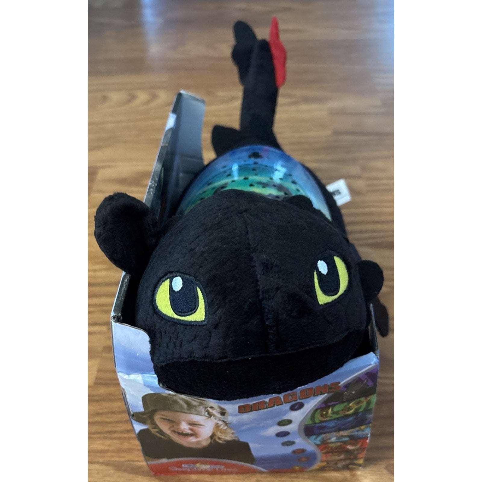 How To Train Your Dragon Toothless Pillow Pet Dreamworks Light Projector Glows