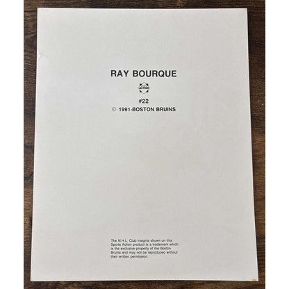 NHL Boston Bruins RAY BOURQUE #22 Game Sports Action Color 8 x 10 Photo Picture