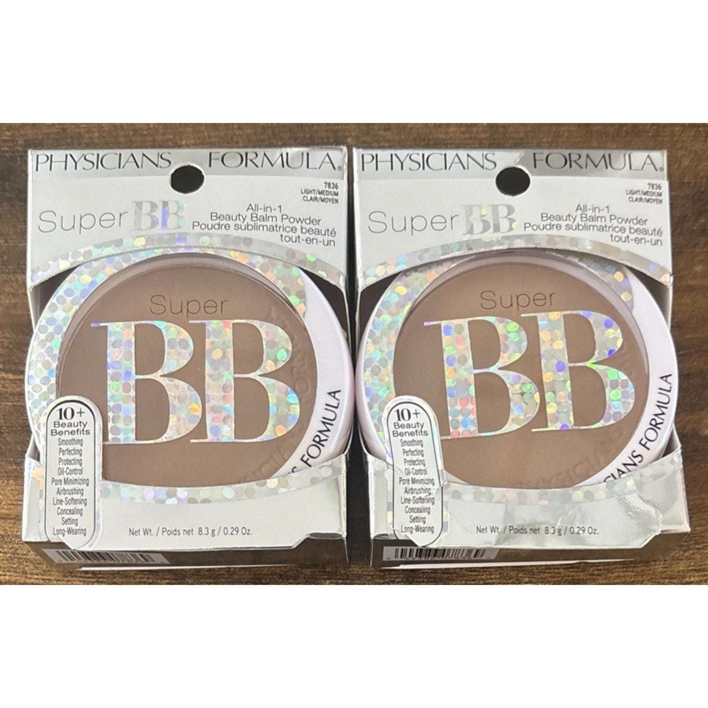 2-Pack Physicians Formula Super BB All-in-1 Beauty Balm Powder Light/Medium 7836