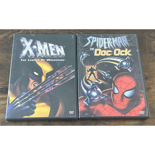 Spider-Man vs. Doc Ock (DVD, 2004) & X-Men The Legend of Wolverine (DVD, 2003)