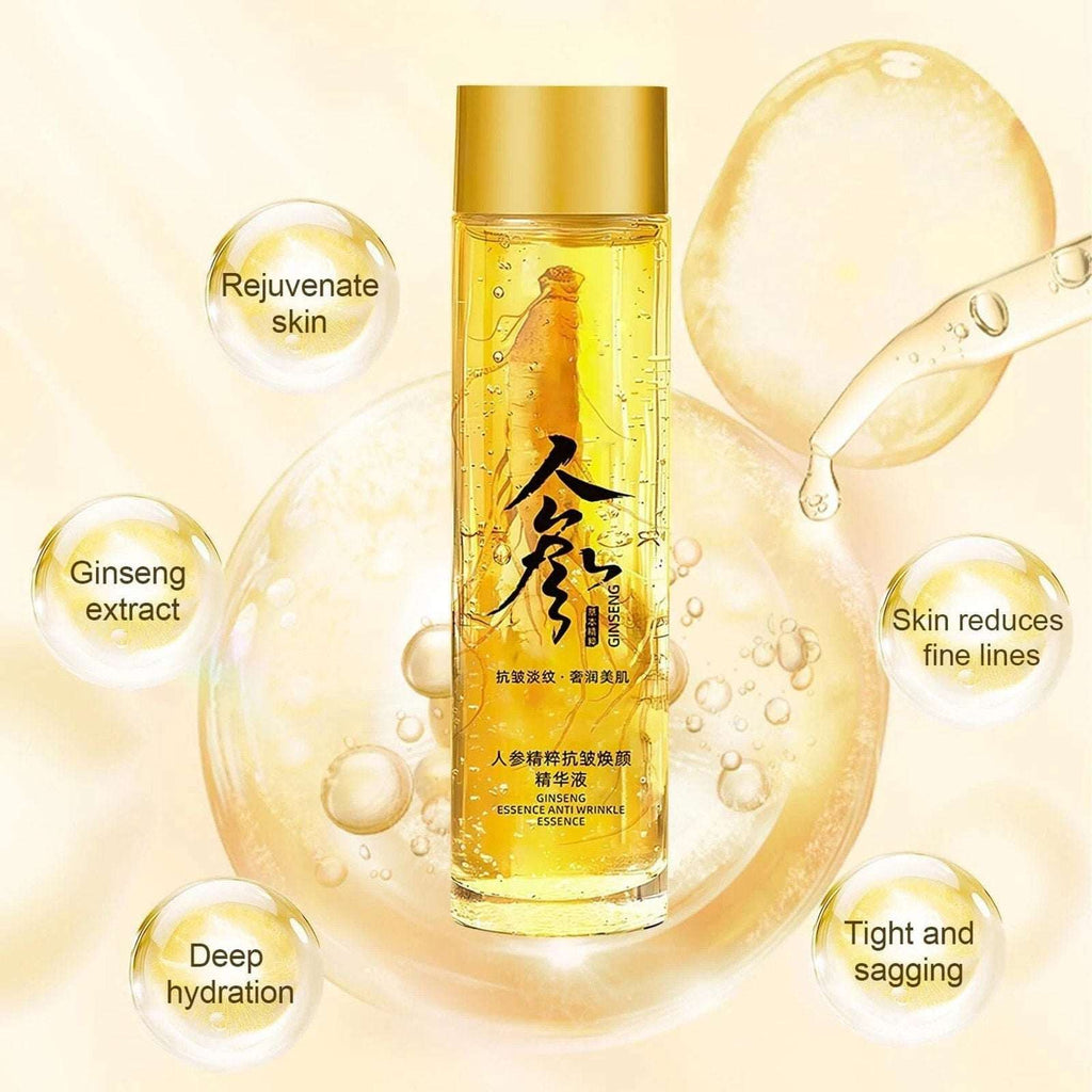 Ginseng Gold Extract Anti Aging Essence Oil, Anti-Wrinkle Polypeptide 120ml