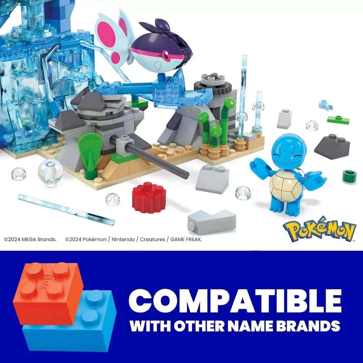 Mega Bloks Pokémon HXF79 Pokémon Aquatic Adventures Motion Building Set