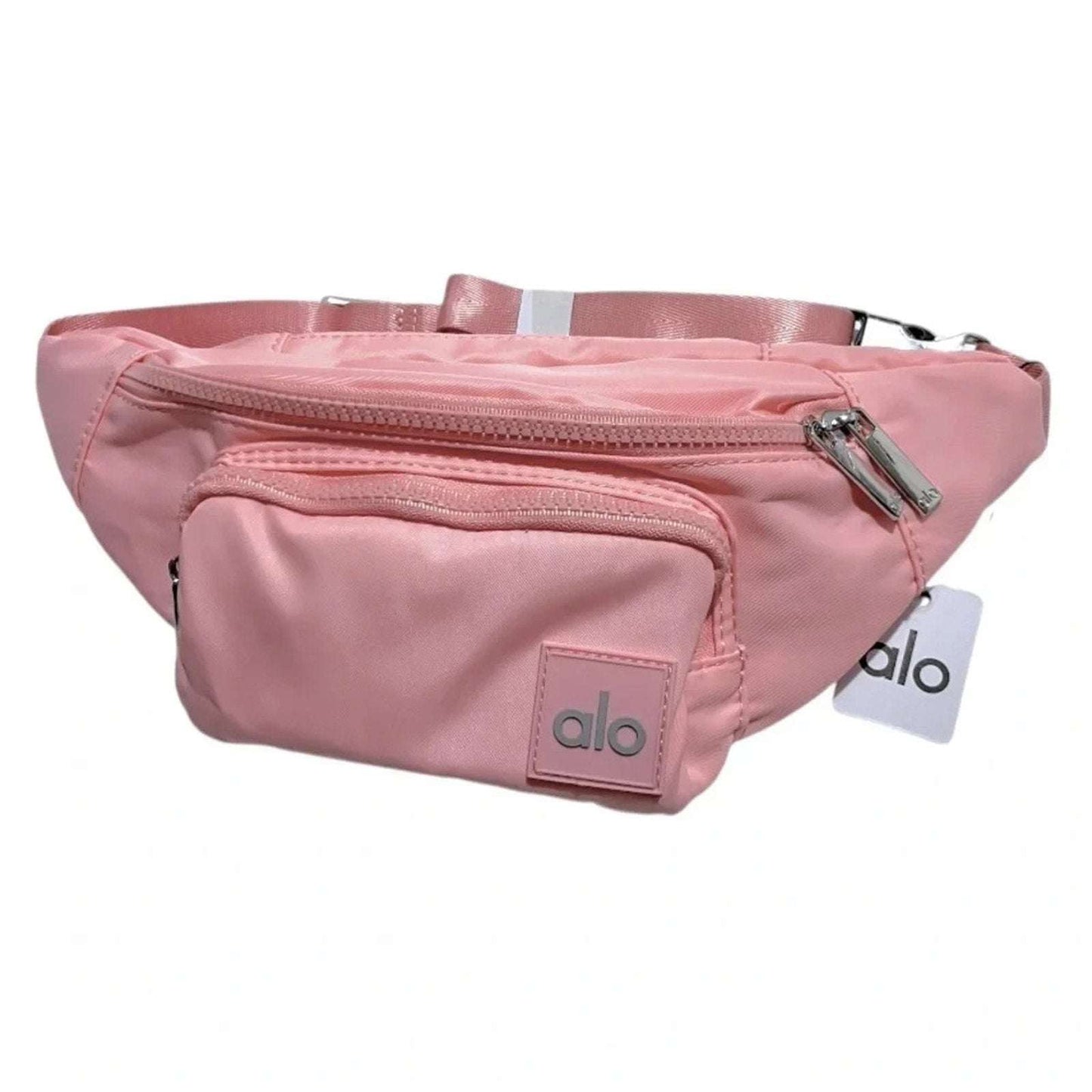 Alo Yoga Explorer Fanny Pack Ballet Pink Adjustable Strap Crossbody Belt Bag