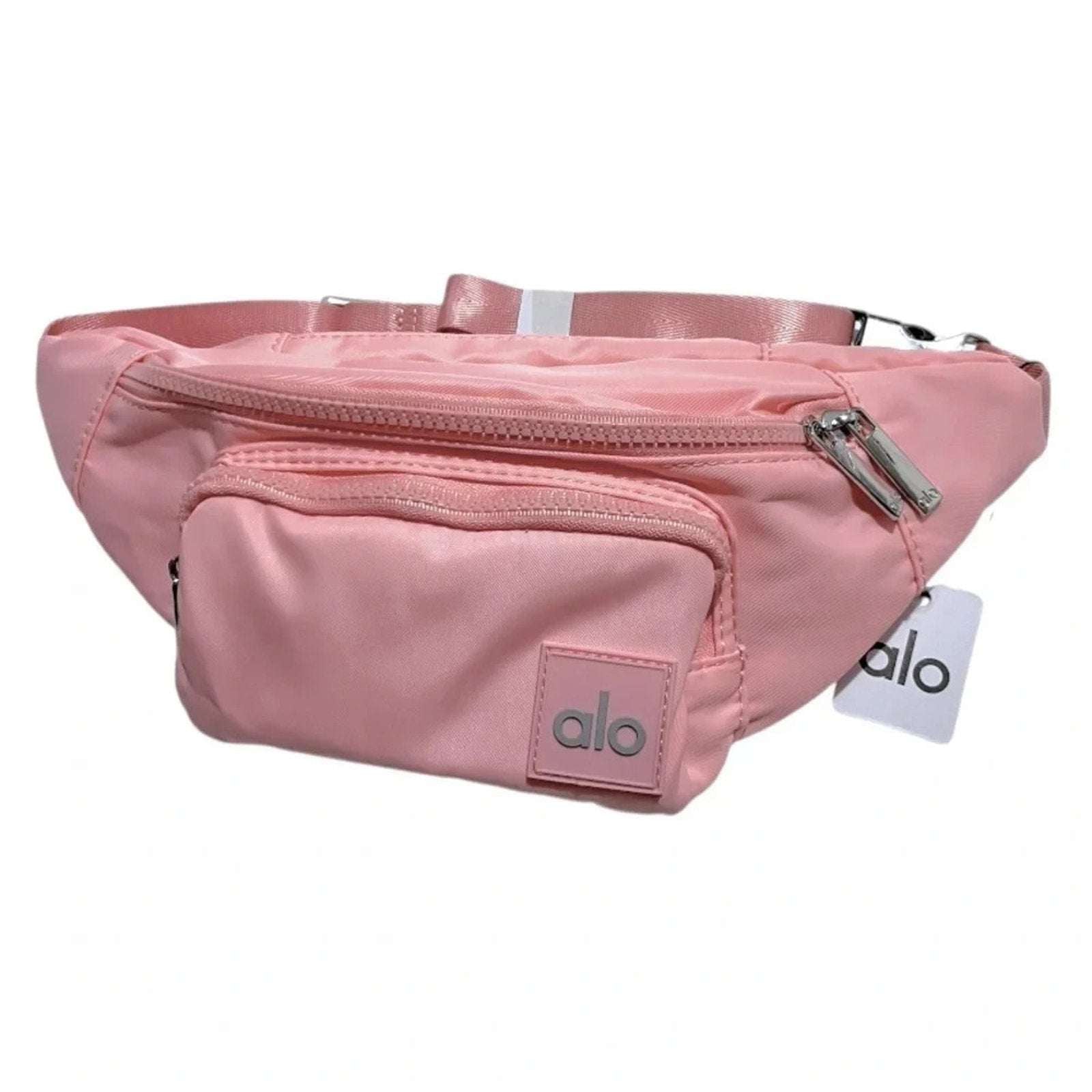 Alo Yoga Explorer Fanny Pack Ballet Pink Adjustable Strap Crossbody Belt Bag