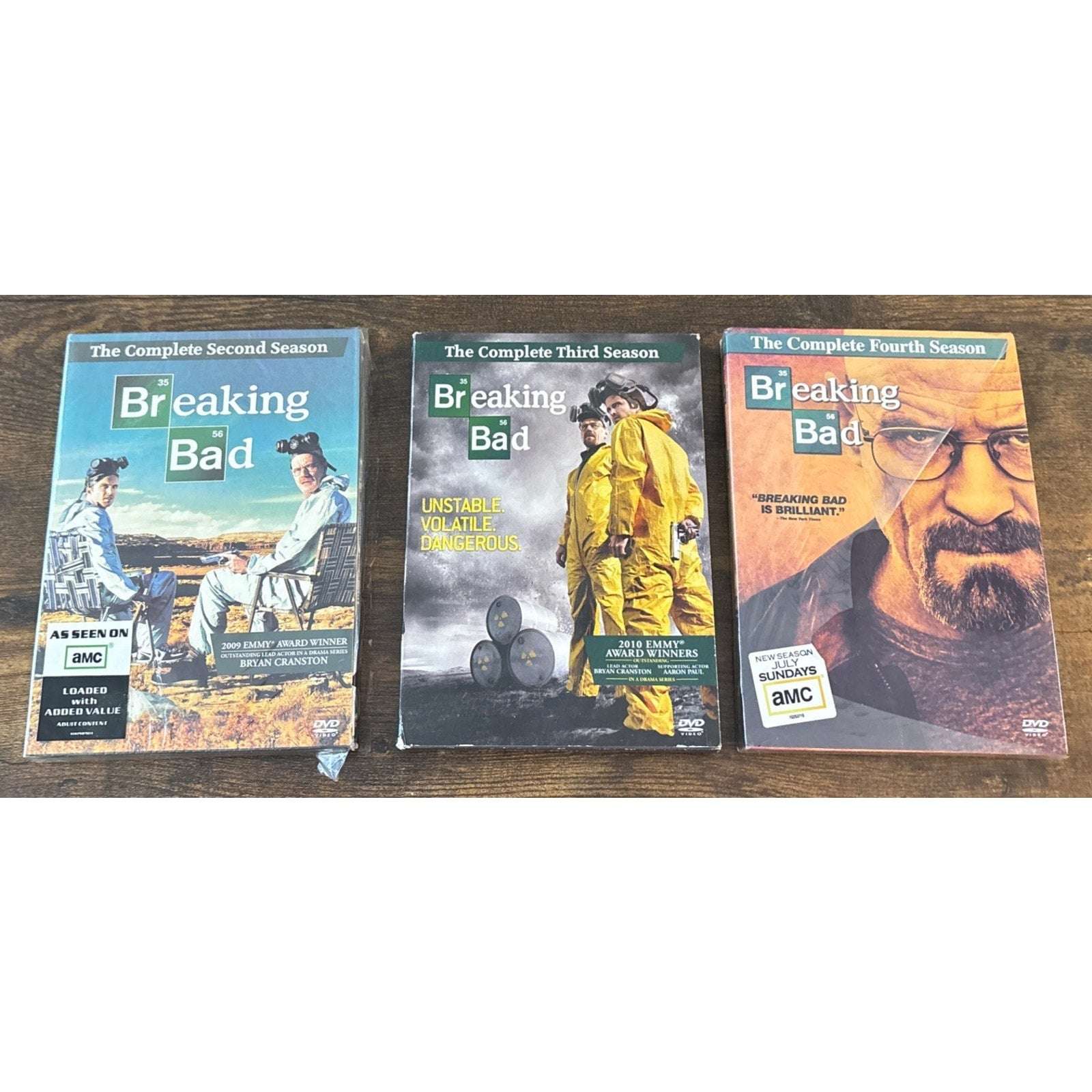 Breaking Bad TV Series DVD Lot Complete Seasons 2, 3 & 4 - 12 Dics in Total