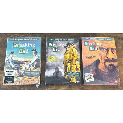 Breaking Bad TV Series DVD Lot Complete Seasons 2, 3 & 4 - 12 Dics in Total