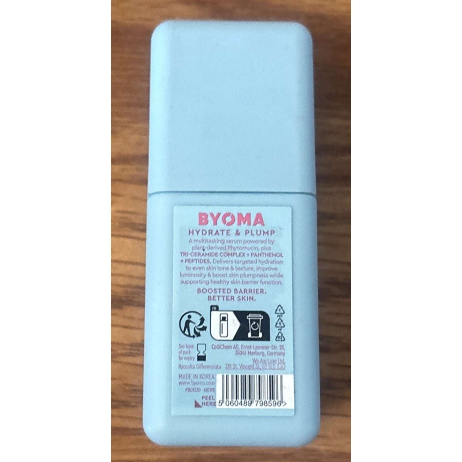 Byoma Phyto Mucin Glow Serum 1.35 Oz 40ml Hydrate & Plump Exp 09/2027 New Sealed