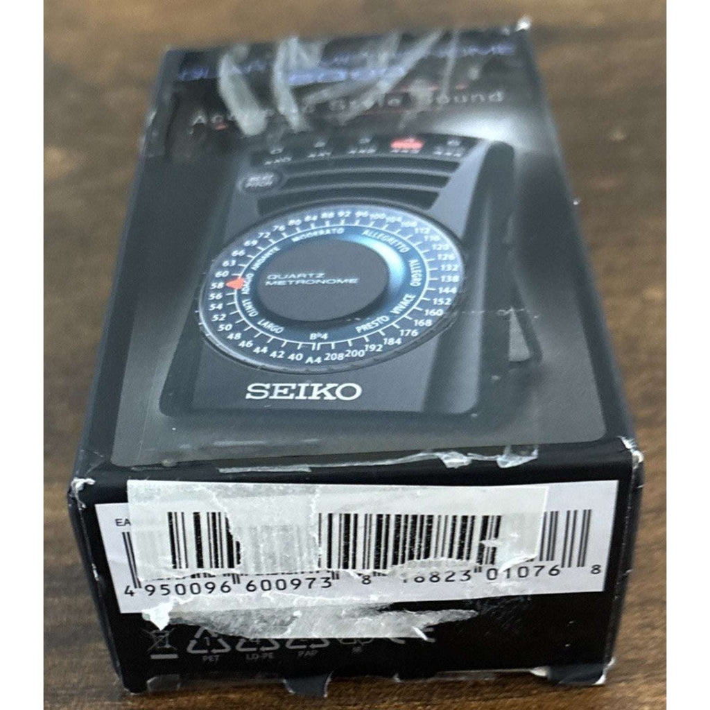SEIKO ‎SQ60 Quartz Metronome Black Acoustic Sound Dial Type Audio Equipment