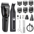 Wireless Dog Grooming Set Clippers, Paw Trimmers for Thick Hair Coats Low Noise
