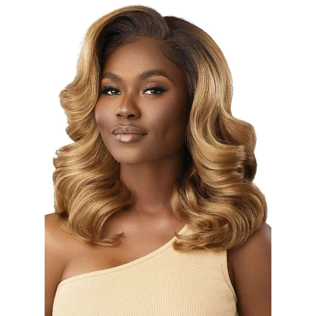 Outre Perfect Hairline Synthetic Hair 13X4 HD Lace Front Wig IMANI #1 Jet Black