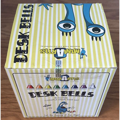 MINIARTIS Desk Bells for Kids Educational Music Learning Toys + Song Book & Bag