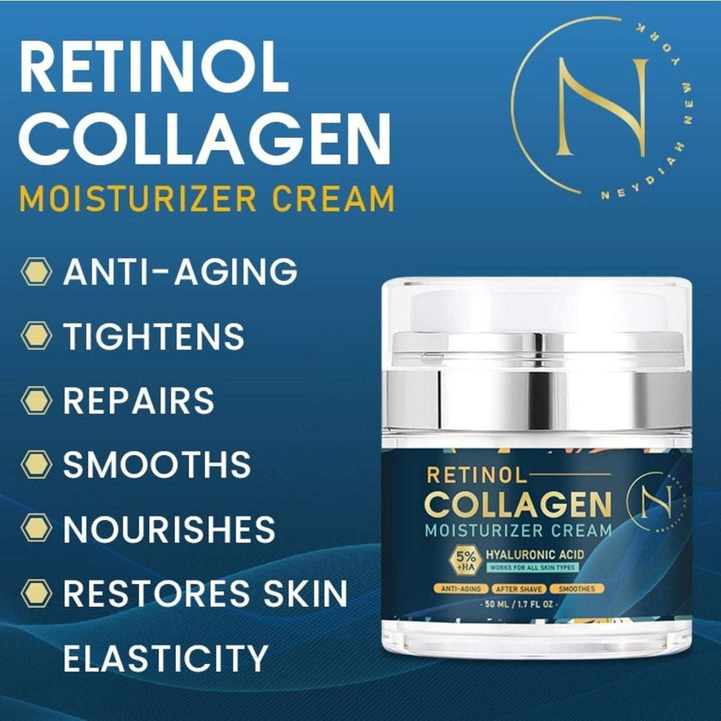NEYDIAH Collagen Anti-Aging Retinol Face Moisturizer 1.7oz Wrinkles & Fine Lines
