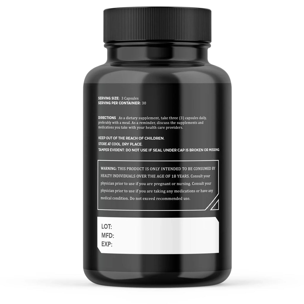 Advanced Mushroom Complex Capsules - 10X Lions Mane Supplement 90ct EXP: 06/2027