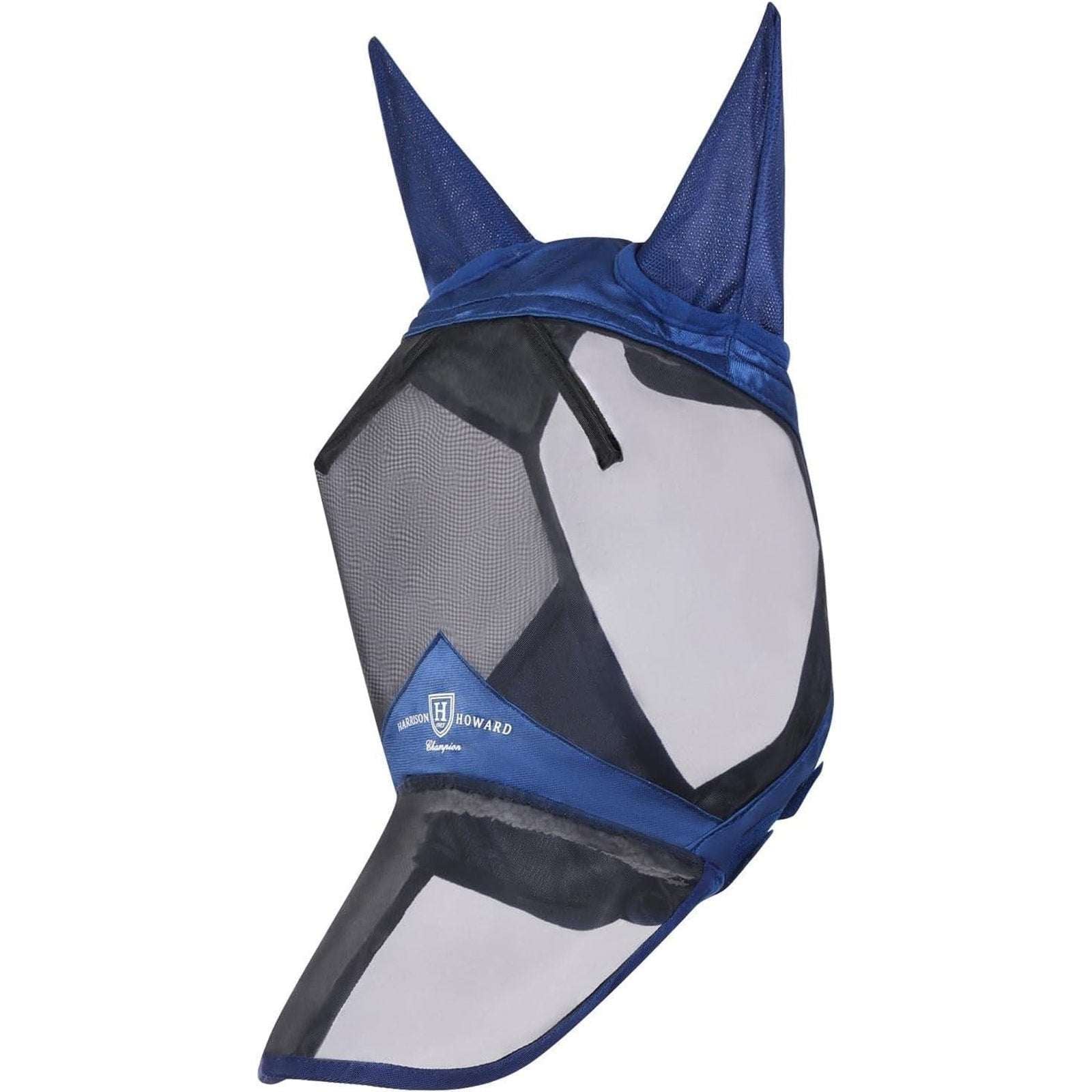 Harrison Howard Champion Horse Fly Mask w/ UV Protection, Long Nose & Ears, Full