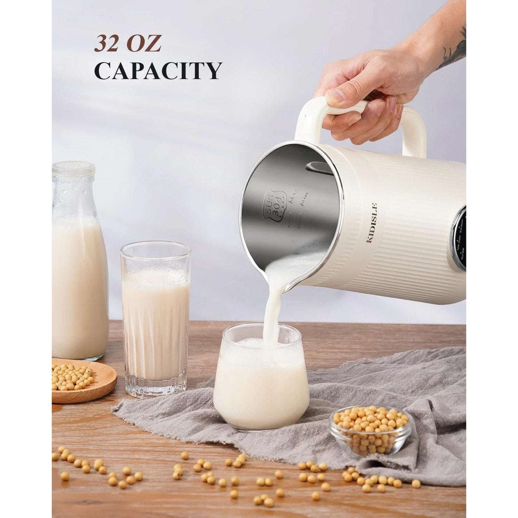KIDISLE 8 in 1 Nut Milk Maker Blender, 32oz Homemade Soy, Almond, Oat, Coconut,