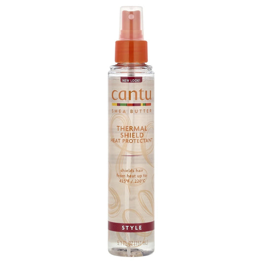 2-PACK CANTU Shea Butter Thermal Shield Hair Heat Protectant, 5.1 fl oz (151 ml)