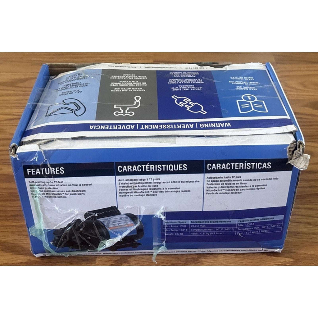 Everflo EF7000 12V Diaphragm Sprayer Pump - 7.0GPM, 60 PSI Max, 1/2" FNPT Ports
