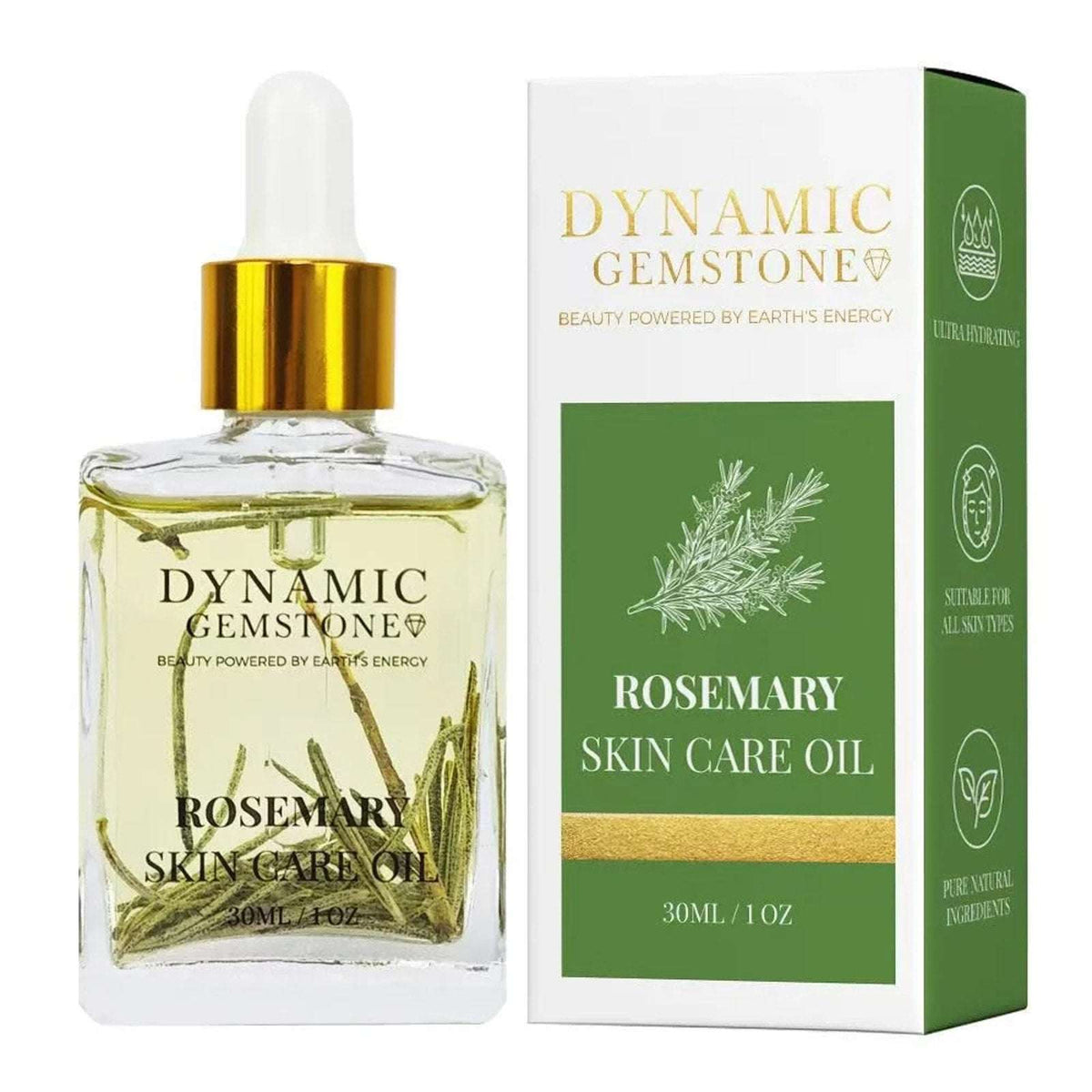 Dynamic Gemstone Ultra Hydrating Rosemary Facial Skin Care Oil 30ml / 1oz SEALED