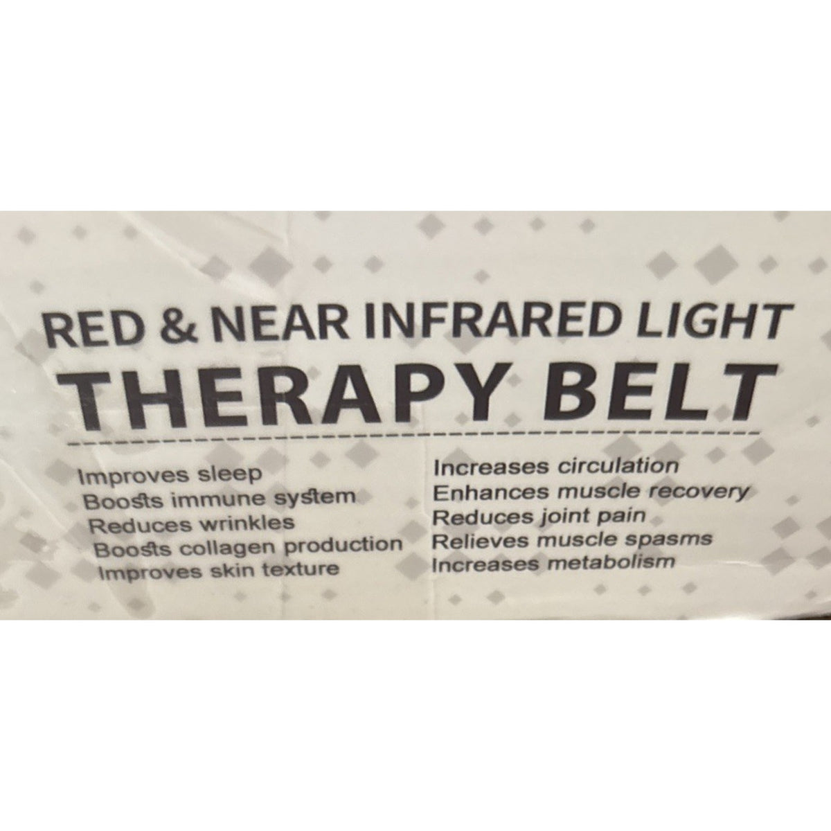 GMOWNW Red & Near Infrared Light XL Therapy Wrap Belt for Full Body Timer Remote