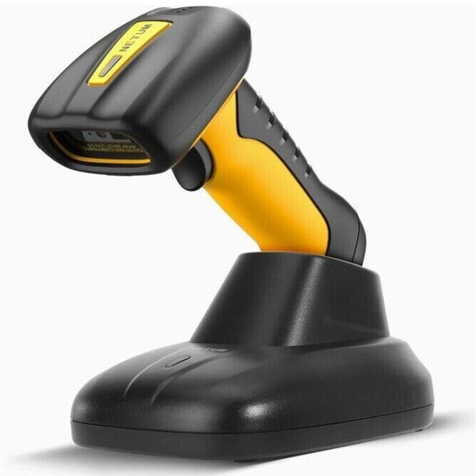 NETUM Upgraded QR Industrial Bluetooth Barcode Scanner with Charging Dock