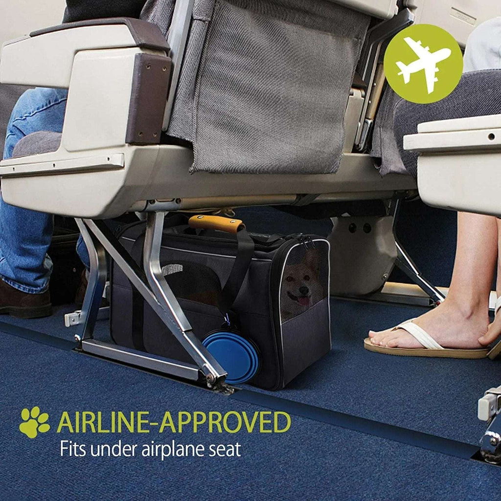 Morpilot Pet Carrier, Portable Travel Bag for Cats/Small Dogs Airline Approved