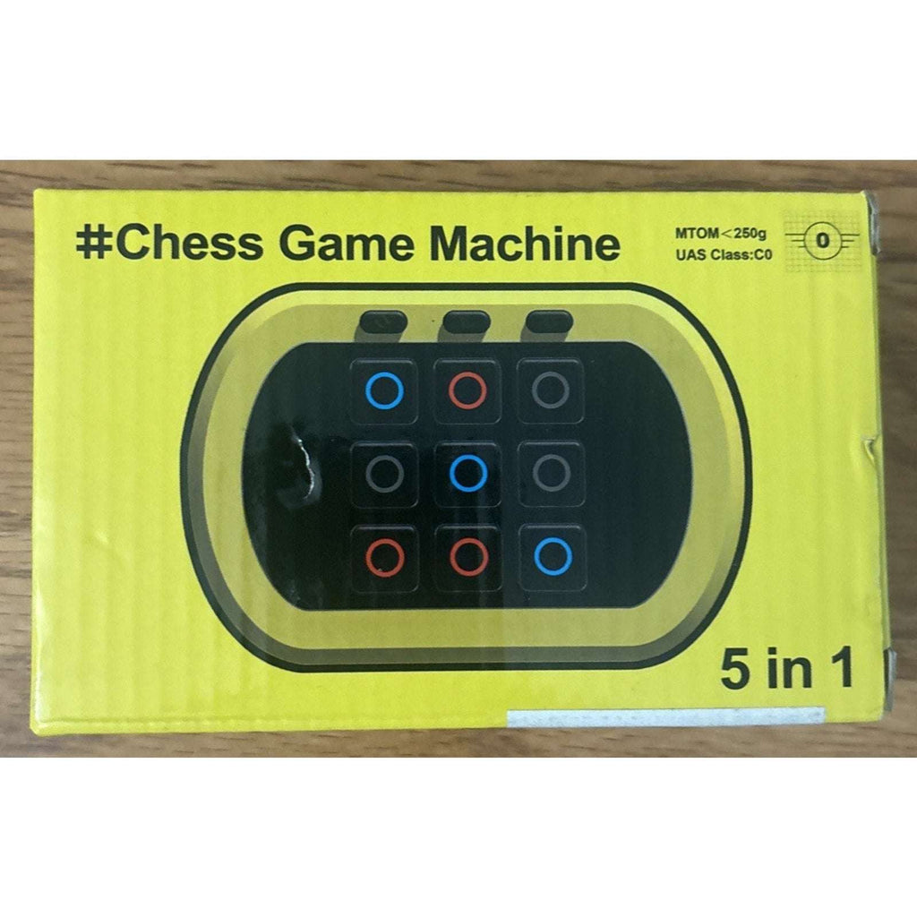 Electronic Tic-Tac-Toe 5-in-1 Games Rechargeable Handheld Console Ages 6-12