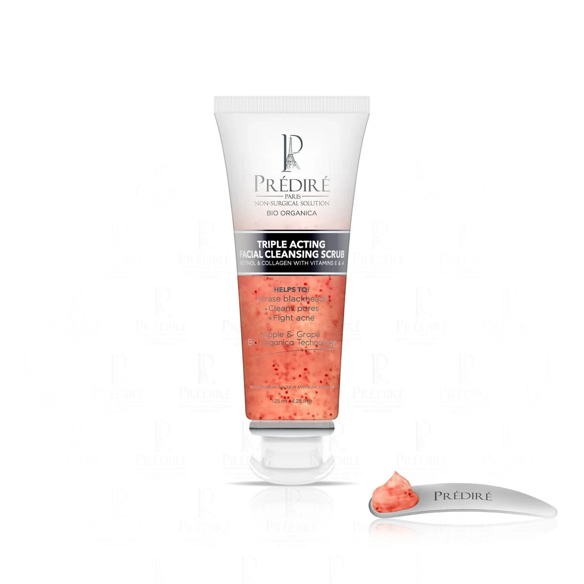 2 Pc Triple Acting Facial Cleansing Scrub Powered by Bio Organica Collagen Tech