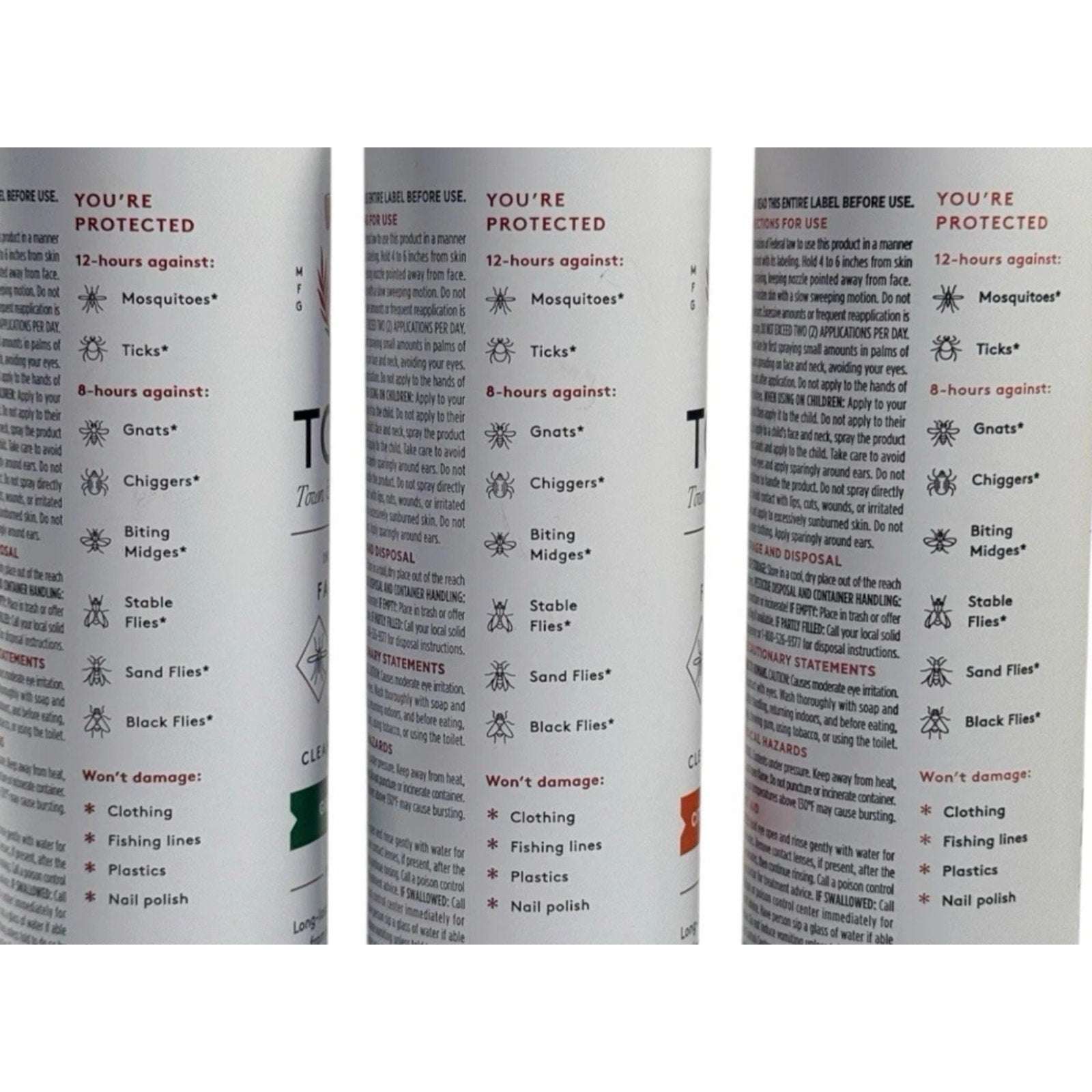 3PK Grand Tongo Insect Repellent Spray Picaridin 20% Deet-Free Mosquitoes Ticks