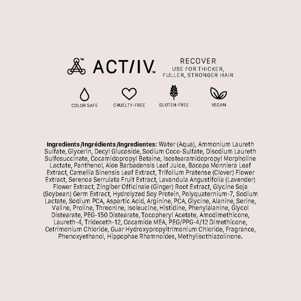 ACTiiV Recover ACT/IV Thickening Shampoo Treatment for Men 2.7 fl oz / 80ML