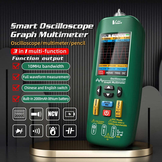 BSIDE O1 Handheld Digital Oscilloscope Graph Multimeter Current Voltage Tester