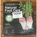 100 Deep Cleanse Detox Foot Patches Bamboo Vinegar Charcoal Wormwood Tourmaline