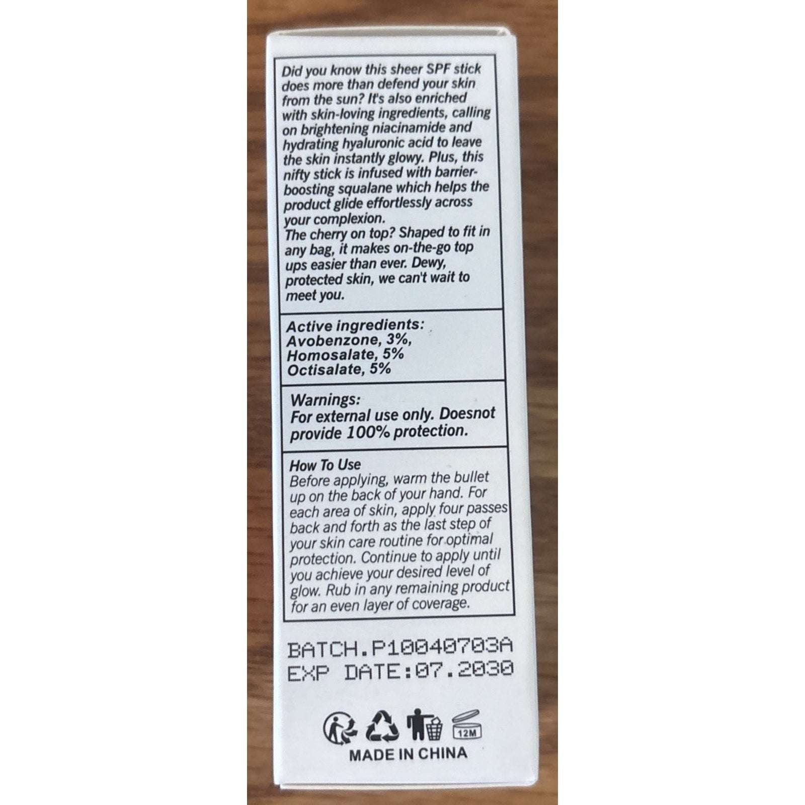PageVine Watermelon Glow Recipe Dew Balm SPF 50 with Niacinamide .58 oz Stick
