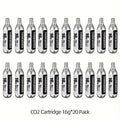 ThinkRider 16g Threaded 20 Pack CO2 Cartridges, Use with CO2 Bike Tire Inflator