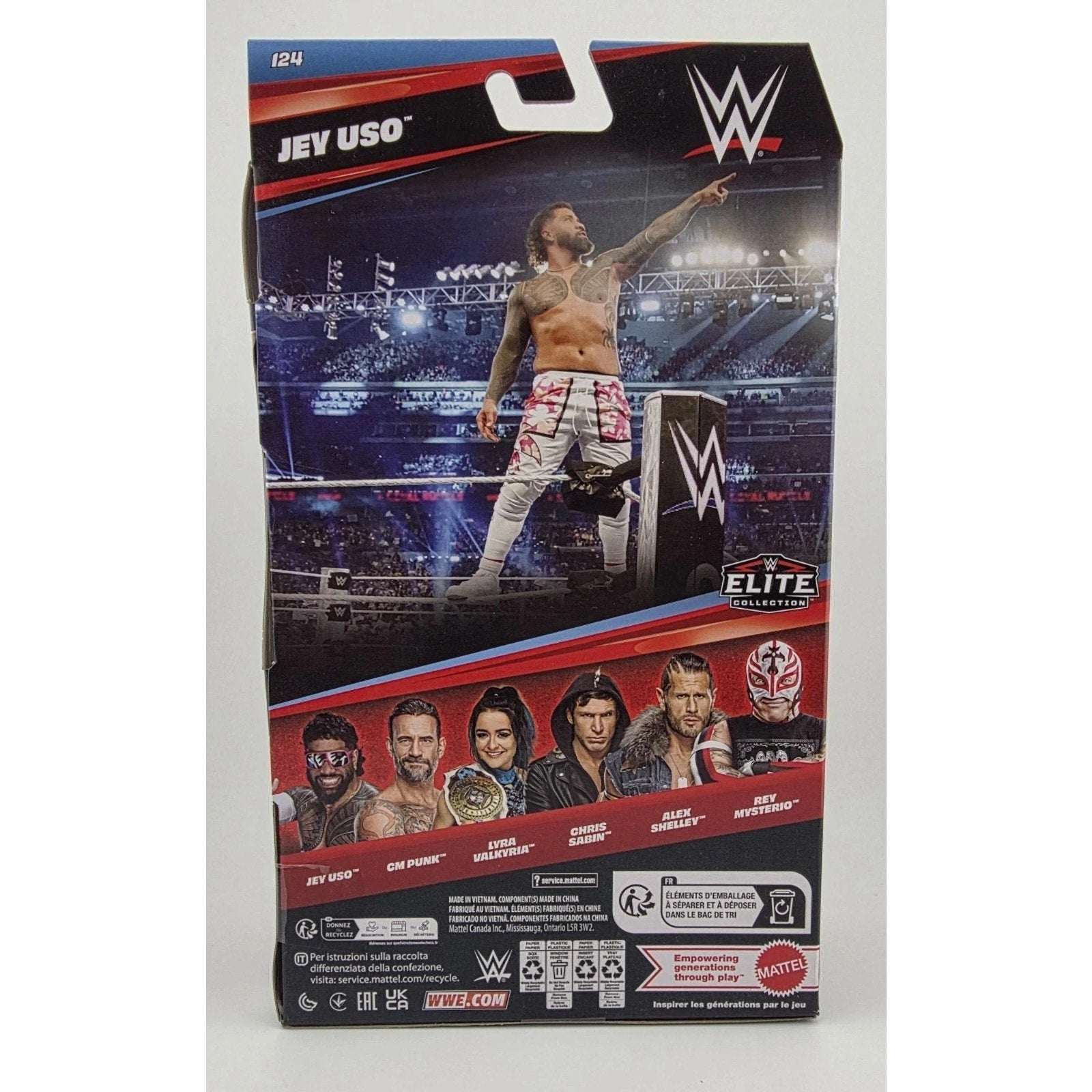 JEY USO - WWE Mattel Elite Collection Series 124 Wrestling Action Figure - NEW
