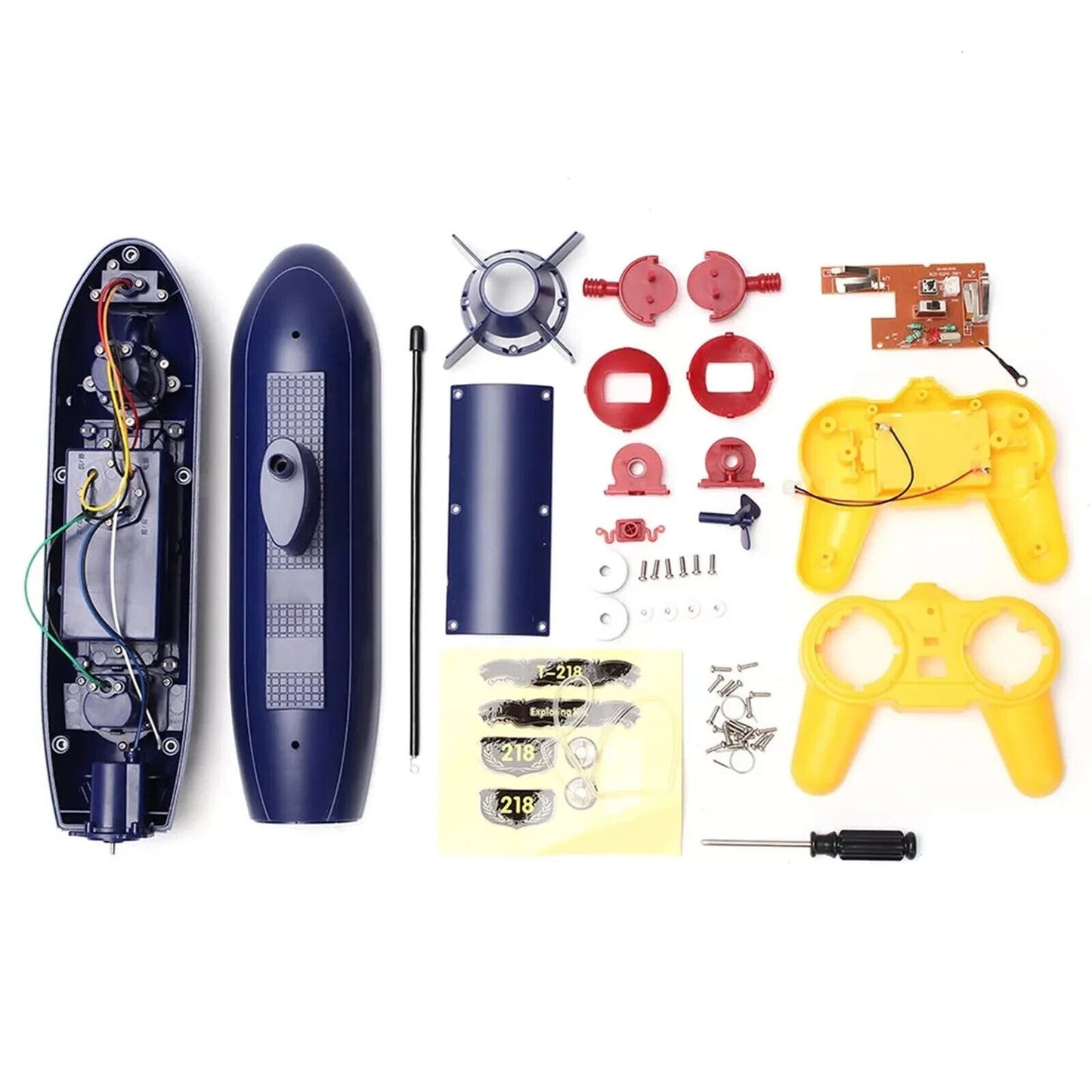 DIY Mini RC Submarine 2.4GHz 6CH Remote Control Boat STEM Science Fun at Home